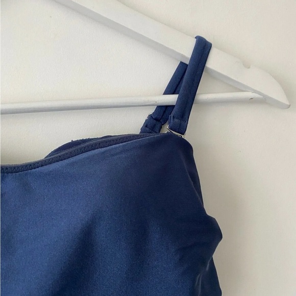 Next Blue Belted Swimsuit Size 8 UK - Picture 4 of 7